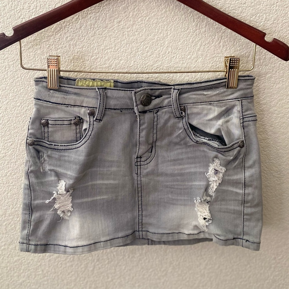 Machine Jean Skirt